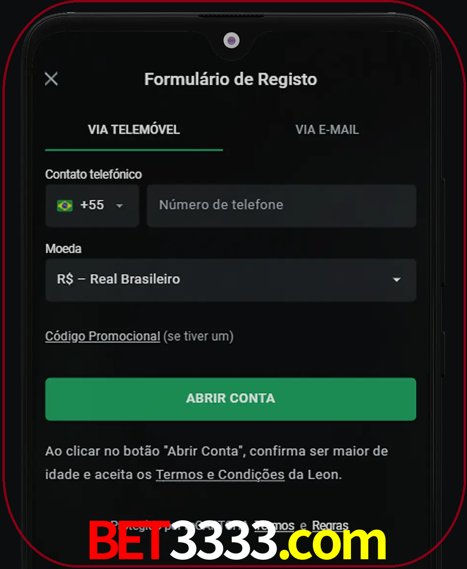 Abra o aplicativo e inicie o processo de registro.