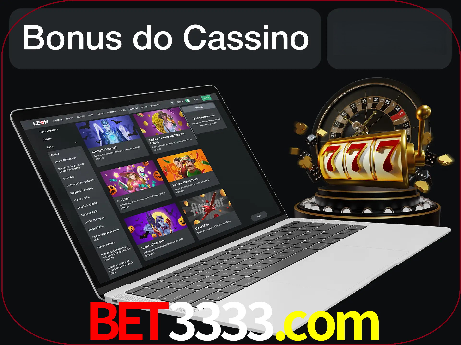 Use o bônus do cassino para começar melhor.